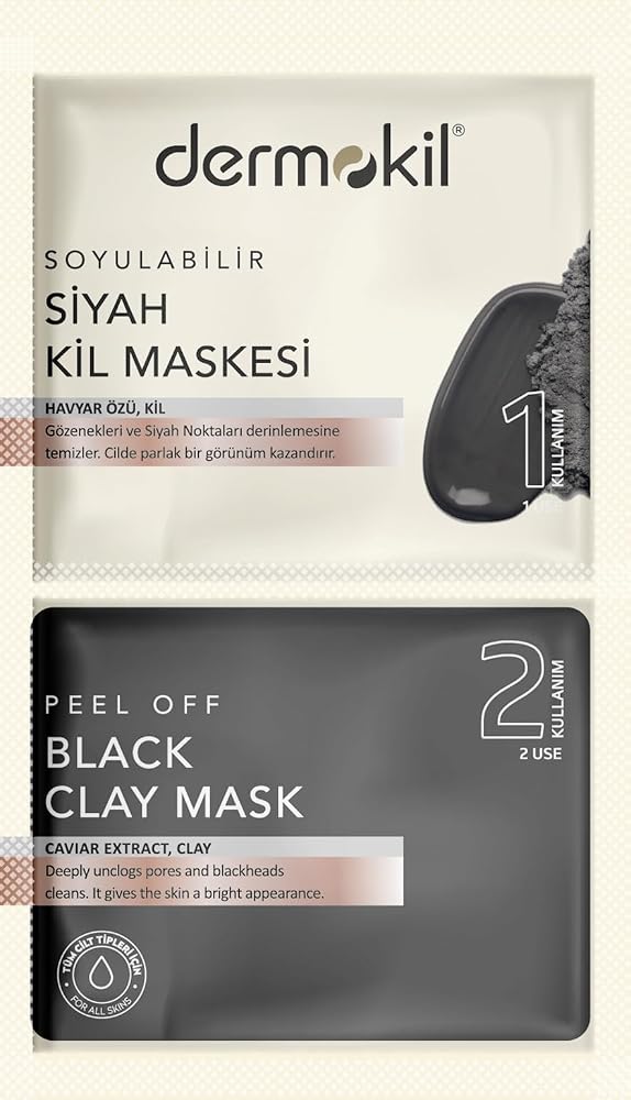 Dermokil Soyulabilir Siyah Maske 2x7.5 ml
