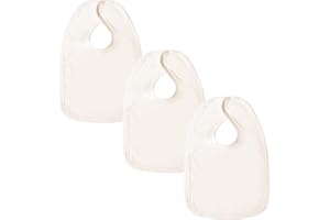 BABAN BABY Baby Bibs, Premium Cotton Dribble Bibs, British Made for Baby Boys & Baby Girls, Newborn Bibs, 0-6 Months, 3 Pack