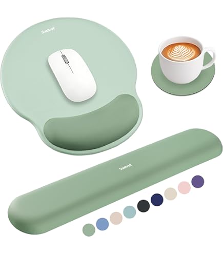 TECKNET Tapis de Souris et Repose-Poignet Clavier