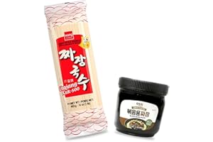 Korean Market | Pack de Pasta + Salsa Jjajangmyeon | Pasta Wang 453g + Salsa Assi 500g | Auténtico Sabor Coreano