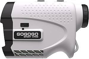 Gogogo Sport Vpro Golf Range Finder 1200Yards with Slope On/Off,Magnet Strip,7X Magnification, Tournament Legal, High-Precision GS24 Range Finder Golf,Fast Flag-Lock with Pulse Vibration, Ultra Clear