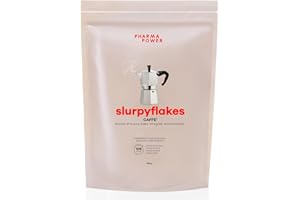 PharmaPower Slurpyflakes Fiocchi d’Avena Integrali Baby Gusto Caffè, Senza Glutine, Senza Lattosio e Senza Zuccheri Aggiunti, Vegani, 500 g
