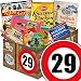 Produktbild Geschenk zum 29. Geburtstag | Schokolade Geschenk Frauen | GRATIS DDR Kochbuch | Schokoladen Geschenke "Zahl 29" in ostalgischer Geschenkverpackung | mit Kalter Hund + Kalte Schnauze Blister, Mokka Bohnen und mehr | Geschenke zum 29 Geburtstag Mann Geschenke zum 29 Geburtstag Mann deko Geschenke zum 29 Geburtstag Mann lustig Geschenke zum 29 Geburtstag Männer Geschenke zum 29 Geburtstag Mutter Geschenke zum 29 GeburtstagsGeschenke 29ter