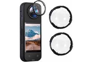 CINSERSR Compatible con Insta360 X4 Protector de lente Premium, para accesorios Insta360 X4, para Insta360 X4 Protector de lente Premium, adecuado para cámaras de acción (pegatinas de eliminación de polvo)