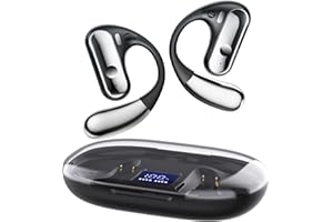 CoolJumper Auriculares Conduccion Osea - Auriculares Inalámbricos Bluetooth Deportivos para Running, Cascos Bluetooth Deporte con Diseño Abierto y Autonomía de 40 Horas