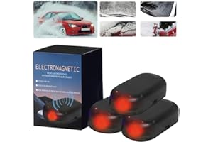 Qawner Tragbare Auto Enteiser Elektromagnetisch, Elektromagnetische molekulare Interferenz Frostschutzmittel Schneeräumungswerkzeug, 2025 Neu Elektromagnetische Scheibenenteiser Auto (3pcs)