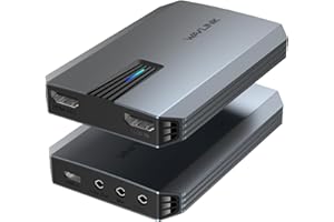 WAVLINK Scheda Acquisizione Video HDMI 4K per Gaming/Live Streaming - Catturatore con Latenza Ultra Bassa, VRR, Plug-and-Play, Compatibile Windows/Mac/Linux/Android
