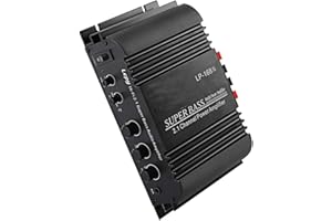 GOFORJUMP LP-168S 12 V Auto Audio Amplificador de Coche Subwoofer de Potencia Salida de Sonido Estéreo con Función de Altavoz Control Remoto