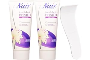 QUINN WHOLESALE 2x Niar Tough Hair Removal Cream 200ml with 1x Hair Removal Cream Scraper - Ideal for Intimate Hair Removal Cream Use, Hair Removal Cream for Women & Men