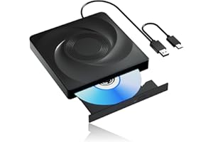 ‎WBACON Bluray Laufwerk Extern, Externes Blu Ray Laufwerk FüR Pc Blu Ray Brenner Extern Mit USB 3.0 Und Typ-C CD/DVD Brenner Blu Ray Player FüR Pc Mit Windows MacOS Laptop Und Desktop