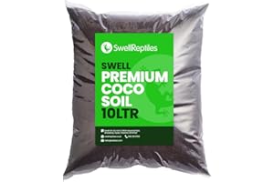 SWELL REPTILES Swell Coco Soil Reptile Substrate | 10 Litre Bag | Made From Coconut Coir Fibre | Superb Substrate