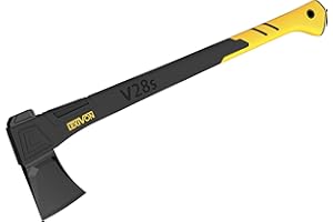 LEXIVON Hachette Bois V28S – Hache Merlin Bois Fendre 71 cm | Manche Ergonomique en Composite Fibre de Verre avec Grip en Caoutchouc TPR | Étui de Transport Inclus (LX-V28S)