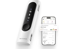 WITHINGS BeamO - Contactless Smart Digital Thermometer, 4-in-1 MultiScan, ECG Monitor, Pulse Oximeter, Digital Stethoscope, Children & Adults, Multi-user, Family care