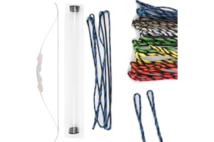 wolfman Flemish Twist Archery Recurve Bowstring 40-67 Inches 16 Strand Dyneema Replacement Bow String for Traditional Bow Recurve Bow Hunting Bow Long Bow