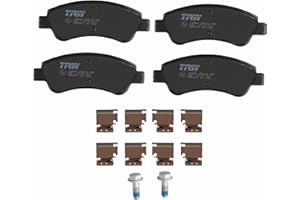 TRW GDB1677 Pastiglie Freno Set di 4 para Peugeot 208 I (CA_, CC_) 2012-2021 Assale anteriore e Altri Veicoli