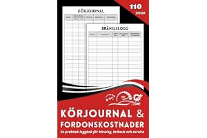 Körjournal & Fordonskostnader: En praktisk loggbok för körning, bränsle och service