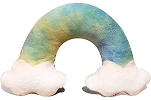 Olivia Rocco Rainbow Multi Teddy Fleece Duvet Set Super Soft Quilt Set, Rainbow Cushion