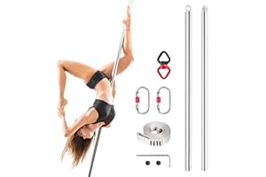 Leogreen Barra de Baile, Barra Pole Dance, 45 mm, Poste Desmontable, para hogar Club, Fiesta, Principiantes