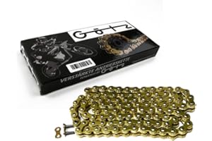 MOTORSPORTGOETZ Kompatibel mit/passend für Jinling Loncin Kette 530 verstärkt 112G mit Kettenschloss Jingling JLA-21B-250 ATV - Deutsche Marken Antriebskette