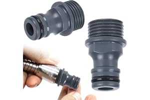 ZoeTekway Schlauchverbinder Gartenschlauch Kupplung Nippel 1/2 zoll Schlauchanschluss G1/2 Außengewinde für Wasserhahn Adapter (ABS-Kunststoff)