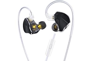 H HIFIHEAR CCZ BC04 in-Ear Monitors, 10MM CNTD Dynamic Driver+Customize Balanced Armature Hybrid Wired Earbuds in-Ear Earphones Musicians in Ear Headphones with Detachable Cables, Noise-Isolating Earbuds