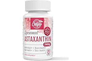 Cestfilo Liposomal Astaxanthin Supplement 24MG, Maximum Absorption, Natural Antioxidant for Skin & Eye Health, Gluten Free, Non-GMO & No Gluten (60 Count (Pack of 1))