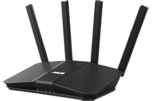 ASUS RT-BE58U AiMesh 7 Extensible WiFi Router 4K-QAM, MLO, WAN/LAN 2,5G z wykrywaniem AI, cztery porty 1G, bezpieczeństwo sieci komercyjnej, kontrola rodzicielska, IoT, sieć dla dzieci, VPN