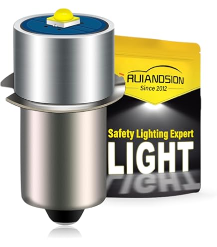 DEWIN Zaklampen, P13.5S 3W LED-zaklamp, Reservelamp Voor Zaklamp Noodwerklicht 1 Stuk Wit 4 12v