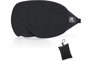 Mavogel Schlafmaske aus Baumwolle – aktualisiertes Design, lichtblockierende Augenmaske, weich und bequem, Schlafbrille für H