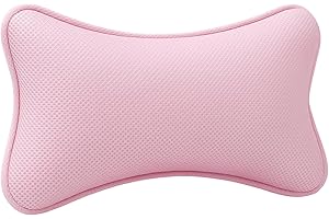 DQIUNAX Badewannenkissen, Badekissen Für Badewanne, Badewannenkissen Nacken, Ergonomisches Kissen Für Badewanne, 30 X 20 X 8 cm, Pink, Ideal Für Entspannung Und Nackenstütze