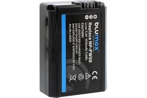 Blumax Akku 1030mAh ersetzt Sony Alpha ZV-E10 Alpha 7 7-III 7II 7rm2 7rii Alpha 5000 5100 6000 6300 6400 6500 NEX-3 5 6 7 A33 A35 A37 A55 A3000 CyberShot DSC RX10