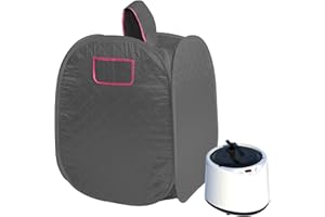 KMQRDZi Caisse de sudation, boîte de sauna pliable domestique, sauna à vapeur à la maison, 2 l SPA, sauna à vapeur tente de sauna et télécommande, température portable, sauna infrarouge spa à