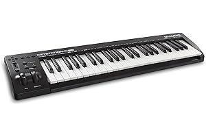 M-AUDIO Keystation 49 MK3 – 49-klawiszowa klawiatura sterująca MIDI USB do maca i PC-ta z konfigurowalnymi elementami sterującymi i oprogramowaniem