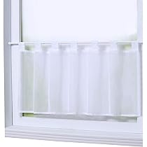 Klemm-Gardinenstangen Set, 4 Stück – Ausziehbar 25-40 Cm, Weiß, Ohne Bohren