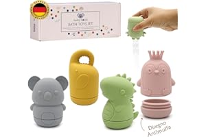 Lucky Koala Animal I Gioco per il bagnetto per bambini I Design antimuffa | Gioco per bagnetto da 3 mesi I Animale che spruzza per divertirsi facendo il bagnetto I Confezione regalo…