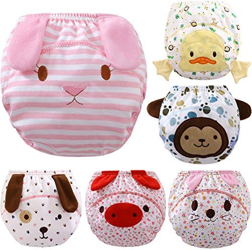 Tongchou 6pcs Baby Toddler Girls Boys Cotton Potty Training Pants Reusable 1-2 Years Size 90