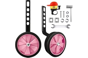 Chingcoo Ruote di supporto per bicicletta per bambini, ruote di supporto regolabili per biciclette per bambini, ruote di supporto universali per biciclette per bambini, per bambini da 12 a 20 pollici