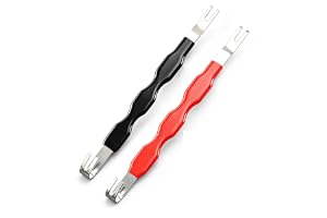 Elektrisk frånkoppling tång, elektrisk anslutningsavskiljare, kabelkopplingsborttagare med dubbelhuvuddesign och ergonomiskt halkfritt handtag för billedningssele och terminalreparation 2 st