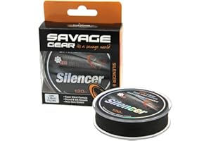 Savage Gear HD8 Silencer Braid - Filo intrecciato, 120 m, per luccio, lucioperca, pesce persico e trota, filo intrecciato, 8 strati, intrecciato rotondo, morbido