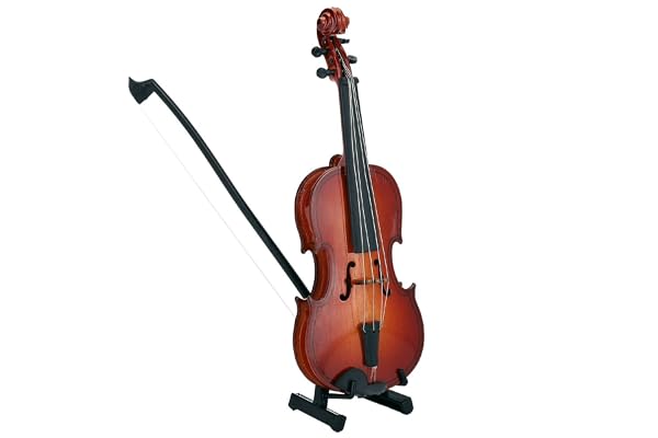 Oumefar Modèle de violon, Mini-modèle de violon Petit Violon Miniature Violon En Bois Mini Violon Modèle Affichage Ornement Musical Simulation Violon Mini Violin ornements musicaux
