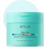 Anua PDRN 100 Hyaluronic Acid Glow Pads, Brightening Pads with Daily Volume Effect and Makeup Prep, for Radiant Skin and Deep