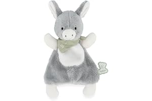 KALOO - Les Amis - Doudou Asinello Regliss' - 18 cm - Grigio - Materiale Ultra Soffice - dalla Nascita, K224006