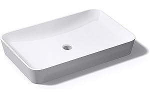 DOPORRO Sogood Lavabo vasque à poser blanc 60cm Colossum815 en fonte minérale solid surface 60x40x9cm