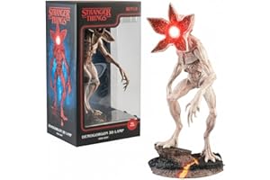 GRUPO ERIK Lampara Stranger Things Demogorgon figura - Lampara Escritorio Gaming o Mesita de noche Con Luz LED roja (USB o Bateria) Decoracion habitacion : Regalo Friki │ Stranger Things Merchandising (34x19 cm)