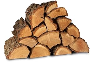 Logpile Oak Hardwood Fire Wood for Log Burners, 30kg | Sustainable British Kiln Dried Fire Logs | Ready to Burn, Long Burning & Quick Lighting, Smokeless, Firewood for Stoves, Fireplaces & Firepits