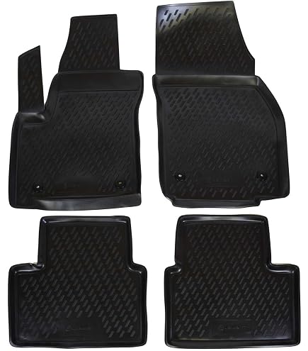 MOTOLUX Tappetini Auto In Velluto Per Opel Meriva B (2010-2017) – Set Anteriori 2 Pezzi, Su Misura, Con Rinforzo E Antiscivolo - 5