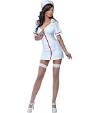 Blutiges Krankenschwester-Kostüm-Set Für Halloween – 4-teilig Mit Messer-Stirnband