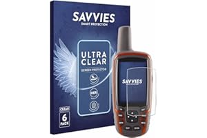savvies (6 Pezzi Pellicola Protettiva per Garmin GPSMAP 62s Protezione Schermo Trasparente