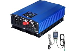 【Upgrade】 SOGTICPS 1200 W Mains Connected Inverter Power Limiter LCD DC55-90 V solar Input AC230 V Pure sine Output，Optionale WiFi-Funktion