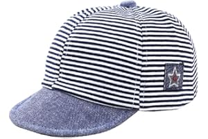 LOVELEGIS Cappello per Bambini - Baseball - Strice - Regolabile - Visiera - Estivo - Berretto - Protezione Solare - 6-18 Mesi - Idea Regalo Natale e Compleanno